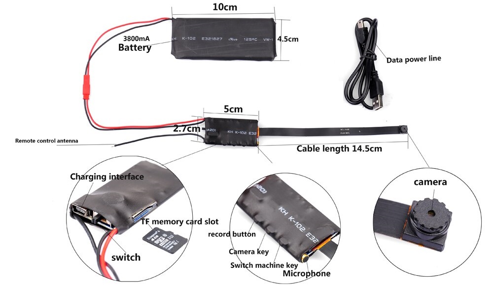 Miniature WiFi Spy Camera HD Video Recorder with Motion Sensor + Much More. NEW