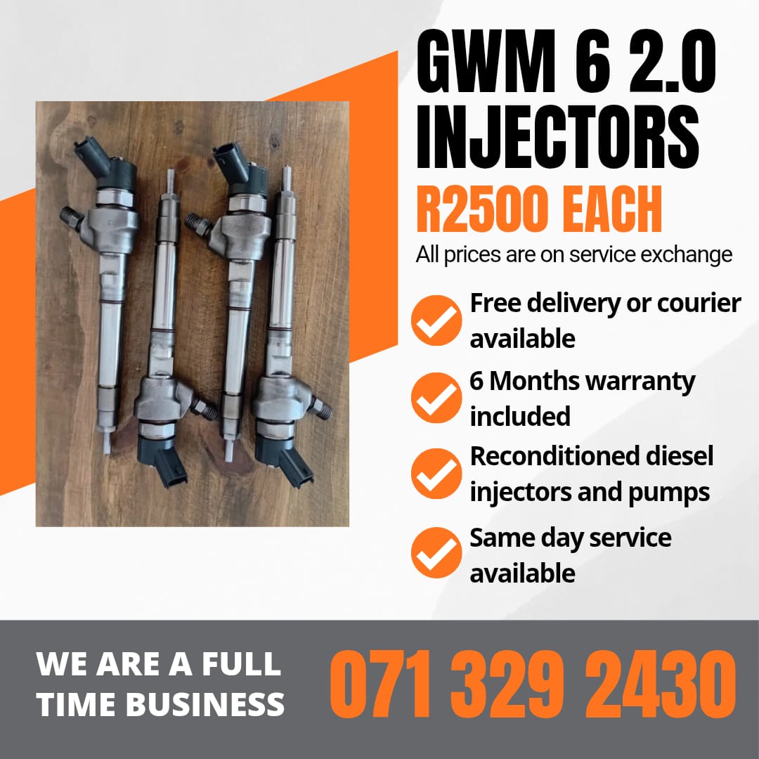 GWM STEED 6 2.0 INJECTORS FOR SALE WITH WARRANTY - Private Seller GWM STEED 6 2.0 INJECTORS FOR SALE WITH WARRANTY - Private Seller