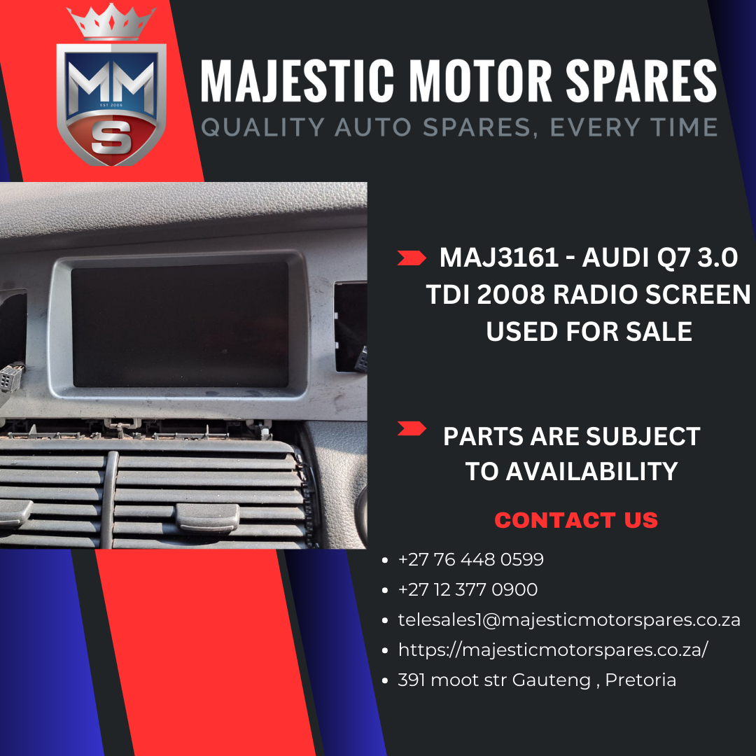 2008 Audi Q7 3.0 TDI Radio screen used - Private Seller 2008 Audi Q7 3.0 TDI Radio screen used - Private Seller
