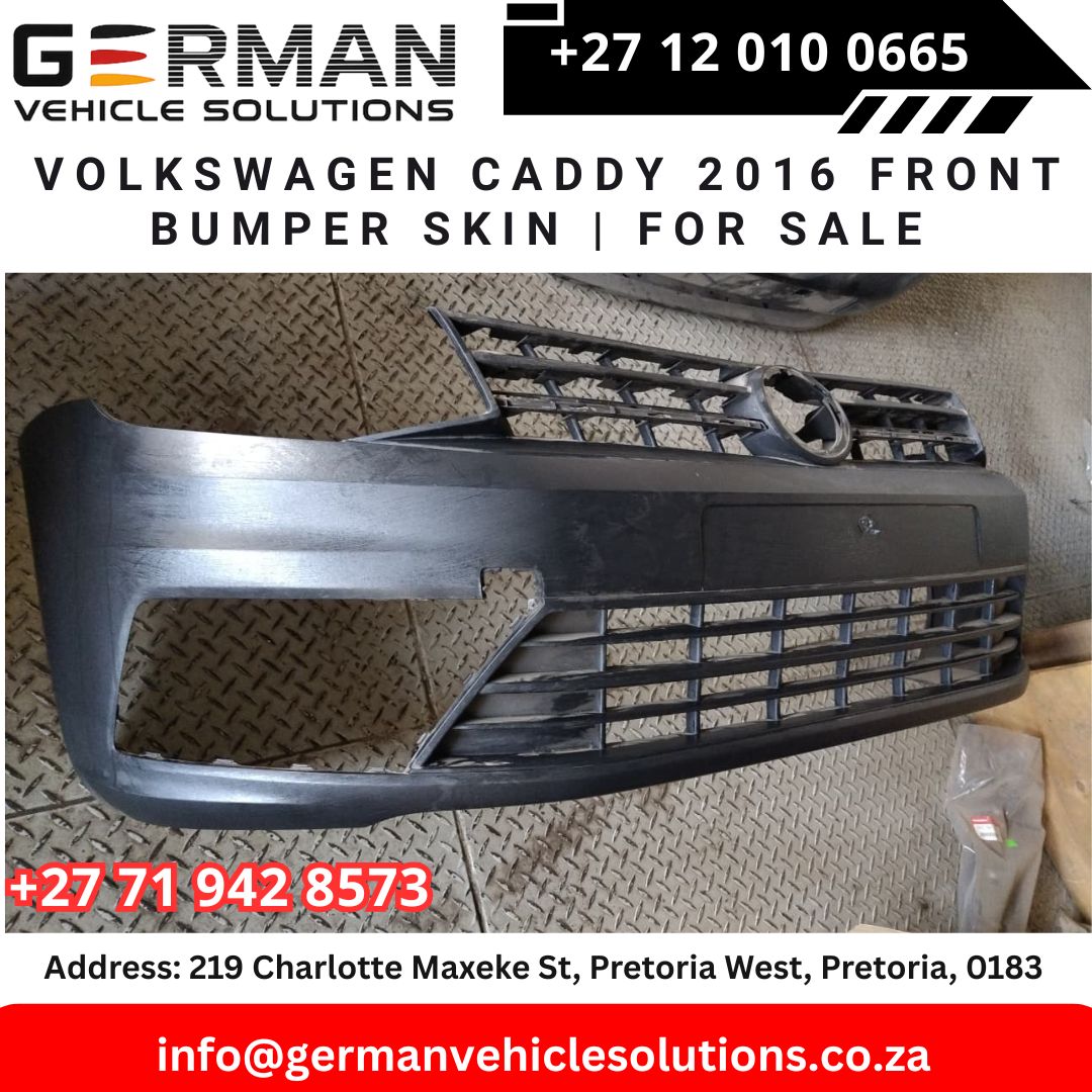Volkswagen Caddy 2016 Front Bumper Skin – Used - Private Seller Volkswagen Caddy 2016 Front Bumper Skin – Used - Private Seller