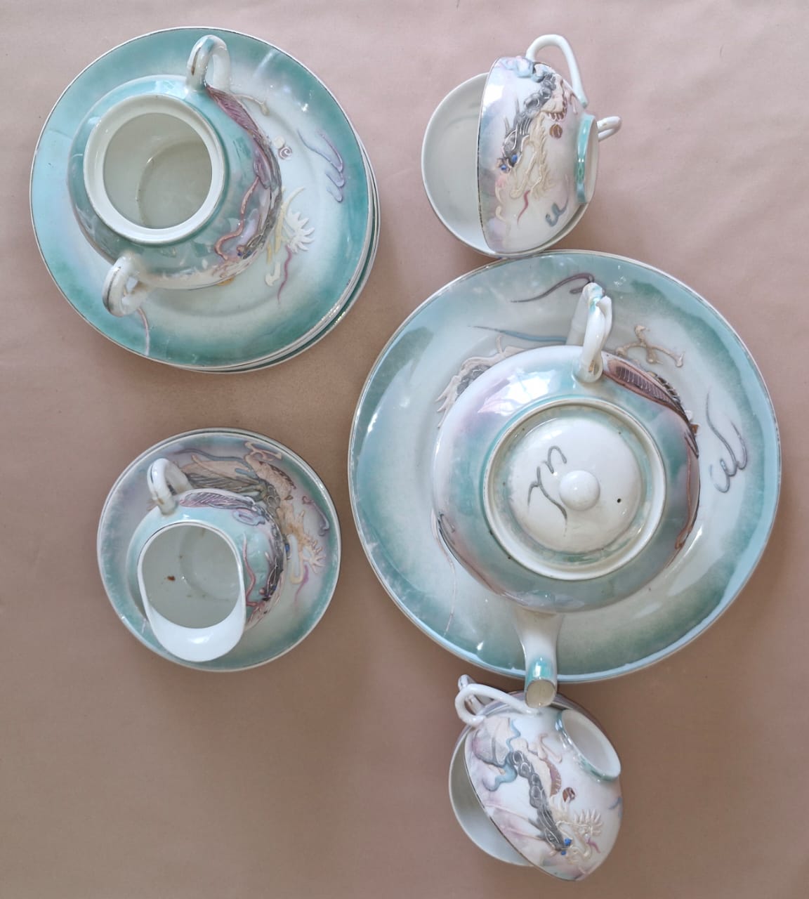 Antique Chinese tea and cake set for sale open to offers.