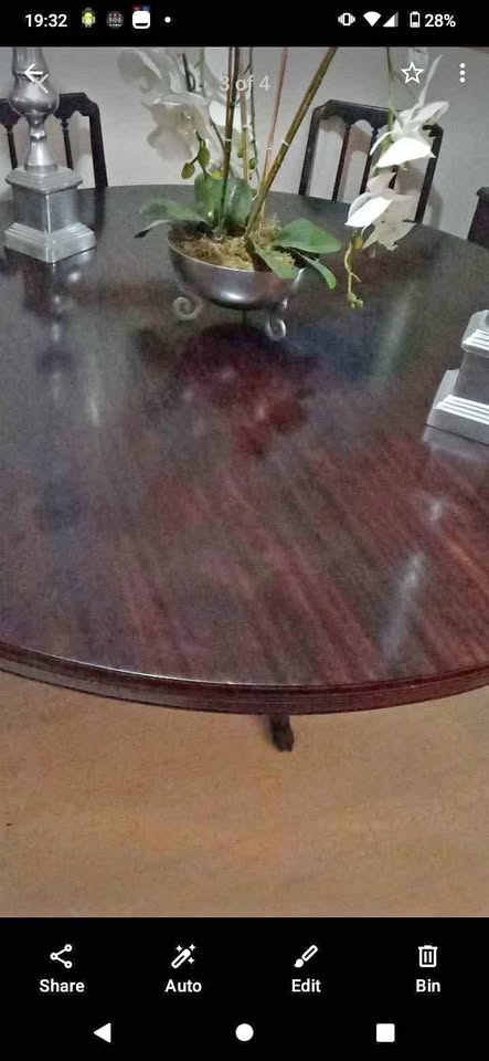 Gordon Fraser Original brass claw feet ANTIQUE Table. Immaculate condition.