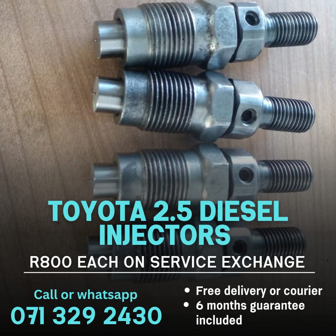 TOYOTA 2.5 DIESEL INJECTORS FOR SALE WITH WARRANTY - Private Seller TOYOTA 2.5 DIESEL INJECTORS FOR SALE WITH WARRANTY - Private Seller
