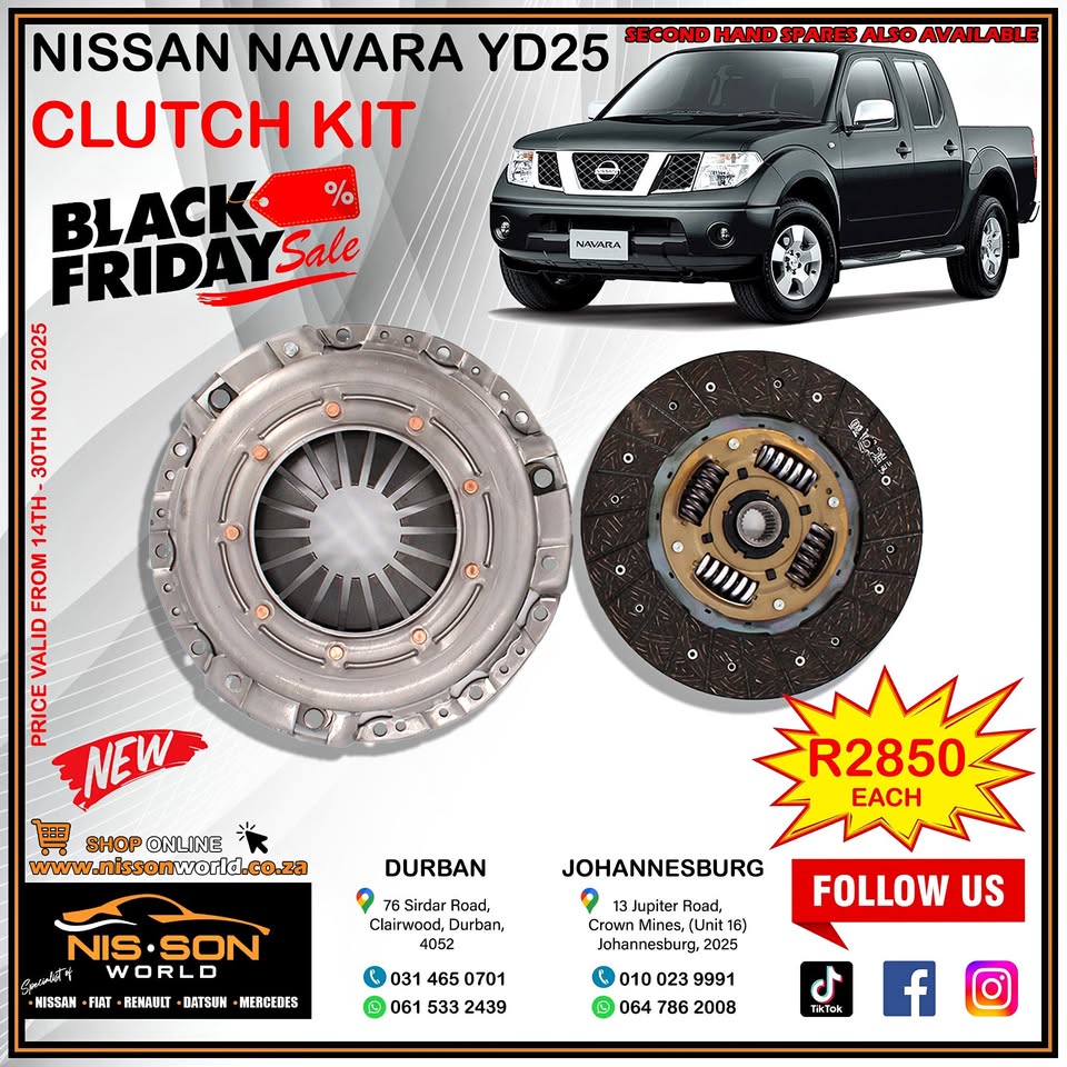 メンテナンス yuuhaaruu Used NISSAN NAVARA YD25 CLUTCH KIT for sale in KwaZulu-Natal