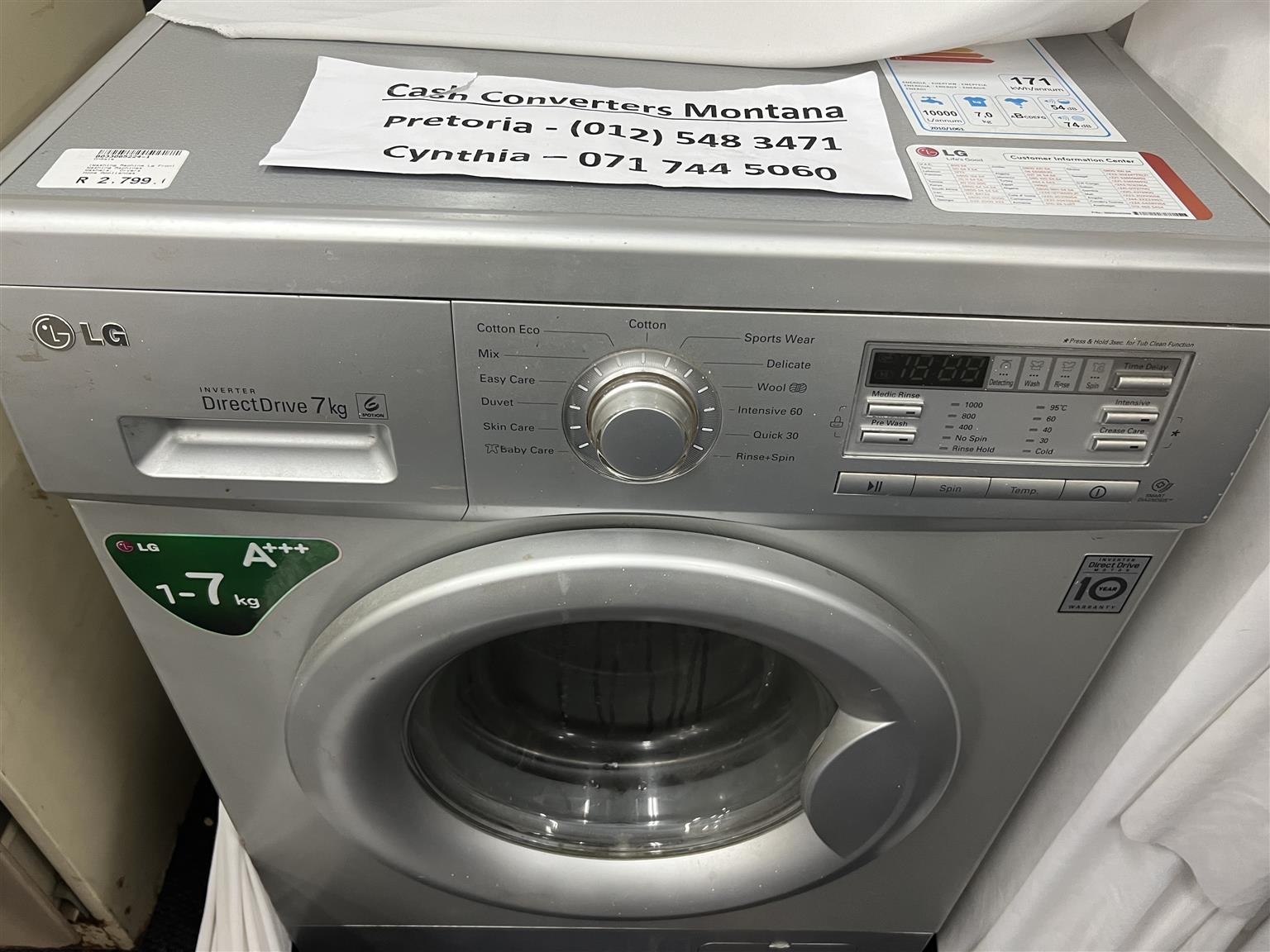 7 kg LG Direct Drive Washing Machine - B033065224-1