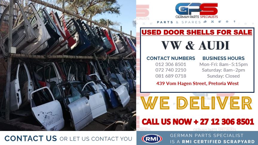 USED REPLACEMENT DOOR SHELLS FOR VW & AUDI - Private Seller USED REPLACEMENT DOOR SHELLS FOR VW & AUDI - Private Seller