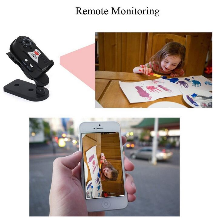 WiFi Mini Hidden Spy Camera, Portable NVR WiFi Q7 P2P Miniature Spy DVR Camera.