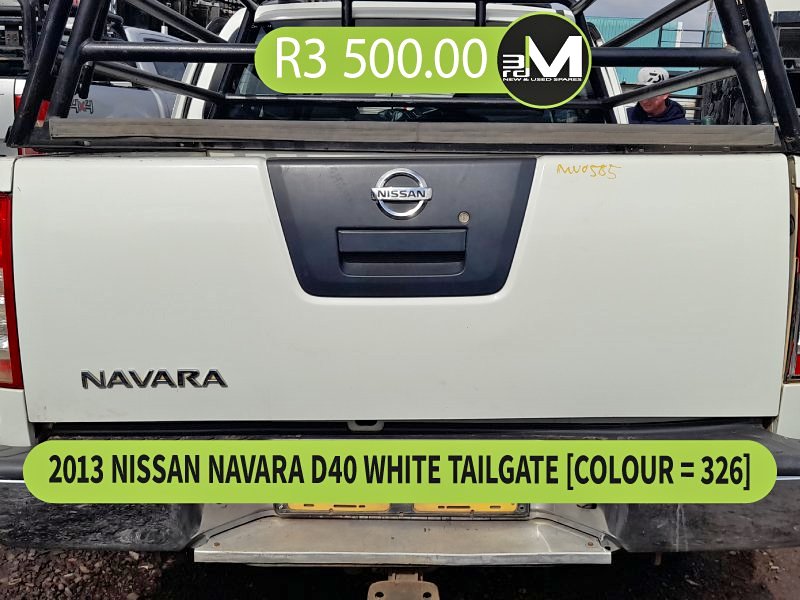 2013  NISSAN  NAVARA  D40  WHITE  TAILGATE MV0585