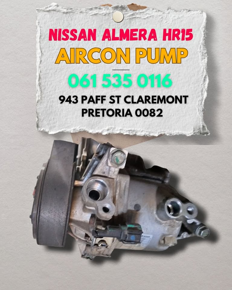 Nissan almera HR15 aircon pump Call or WhatsApp me