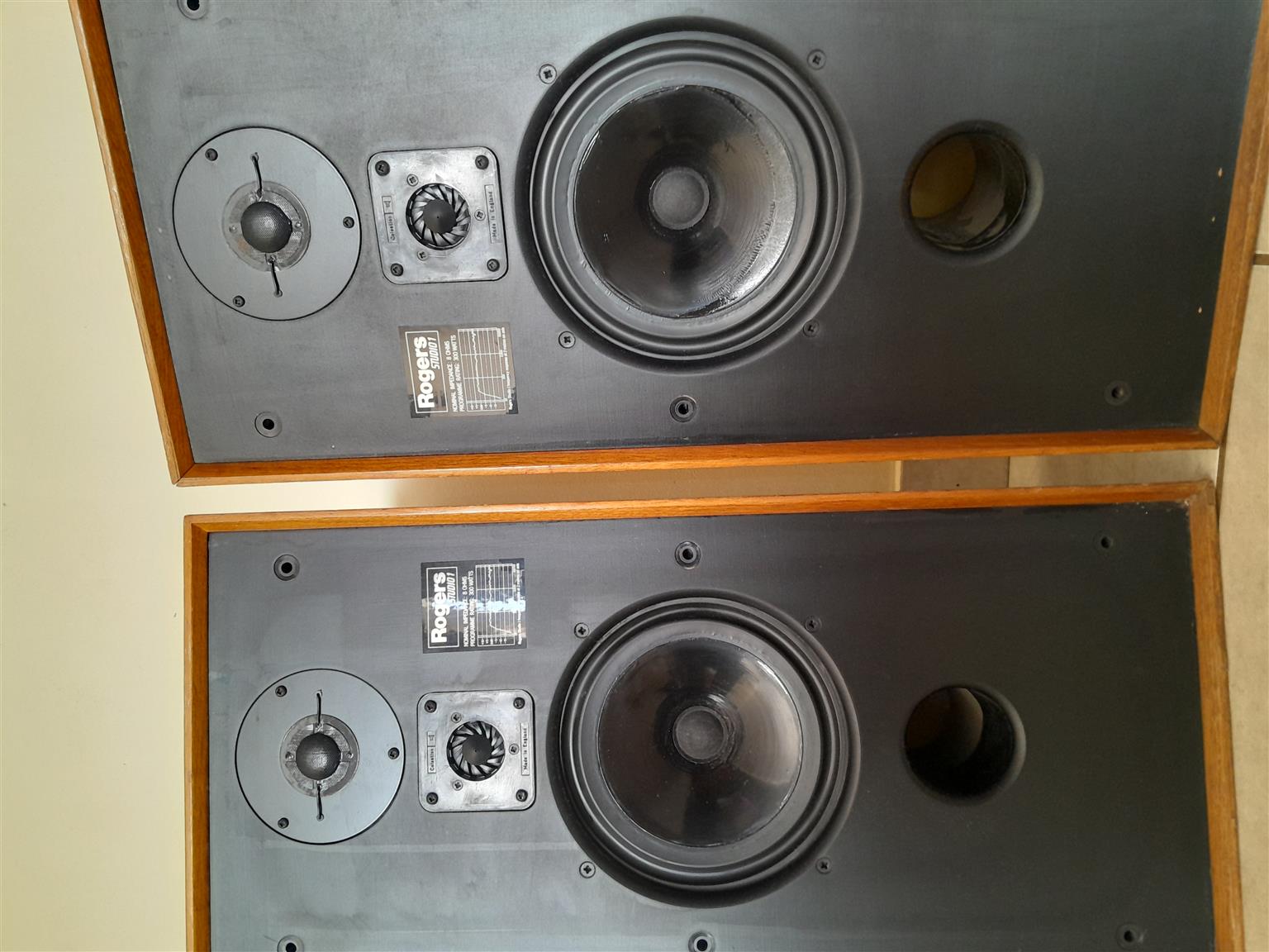 Vintage Roger's Studio 1 spiekers