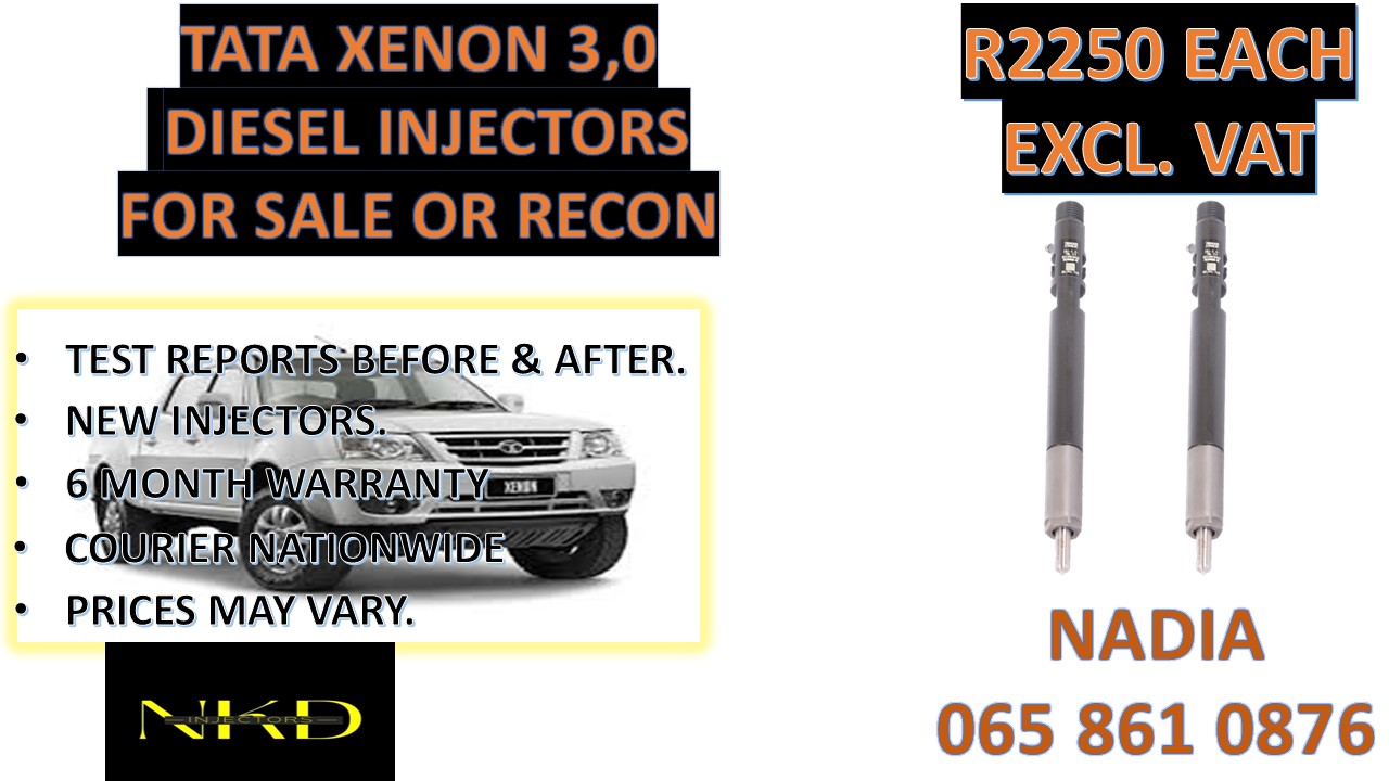 DIESEL INJECTORS FOR SALE FOR TATA XENON 3.0 - Private Seller DIESEL INJECTORS FOR SALE FOR TATA XENON 3.0 - Private Seller