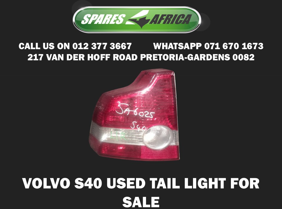 Volvo S40 Used Tail Light - Private Seller Volvo S40 Used Tail Light - Private Seller