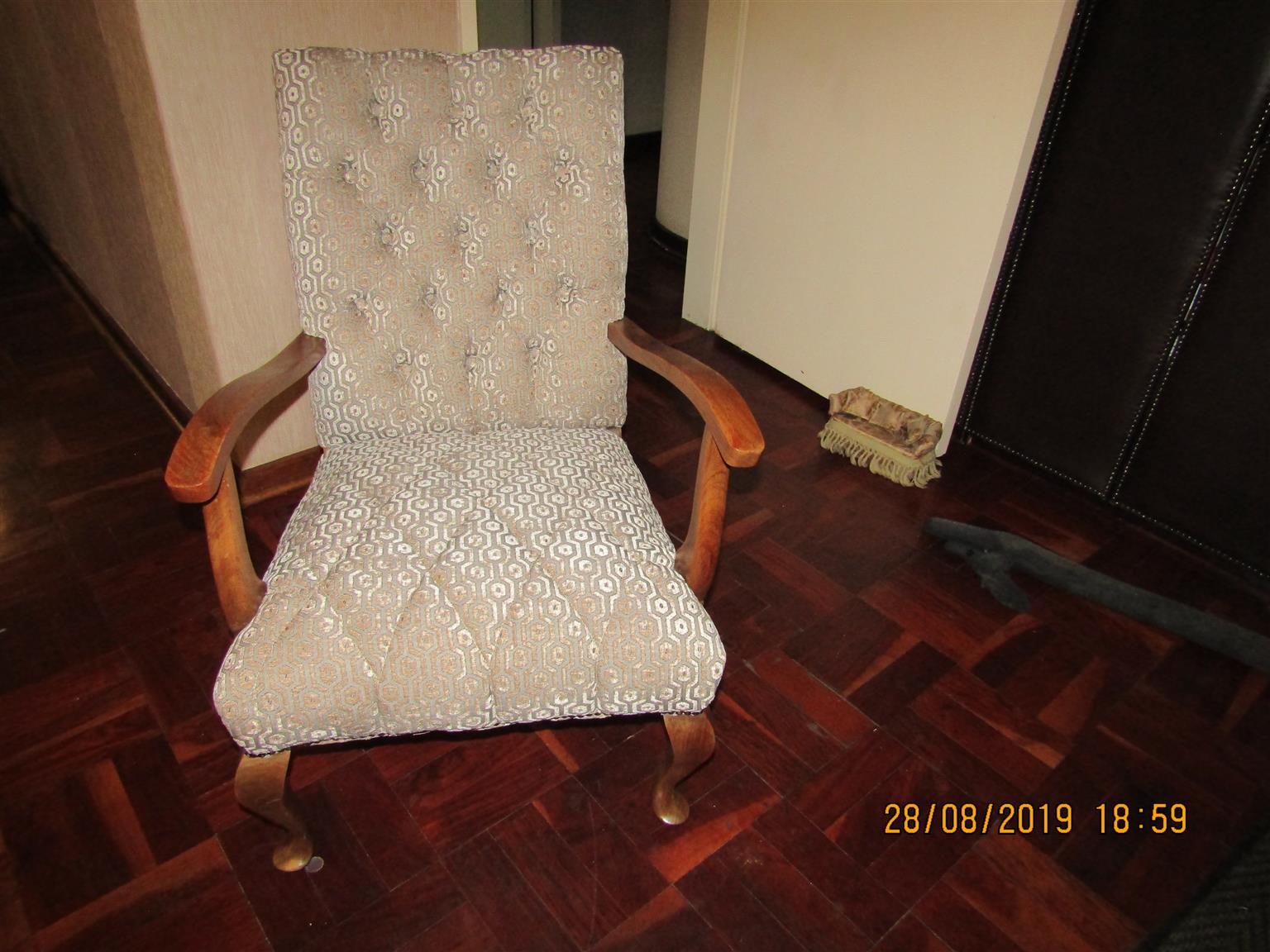Classic antique armrest Chair.