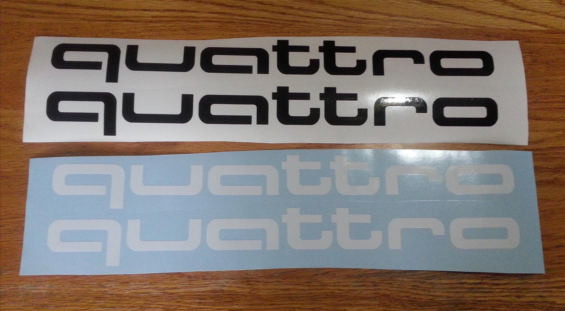 Audi Quattro brake caliper stickers decals sets - Private Seller Audi Quattro brake caliper stickers decals sets - Private Seller