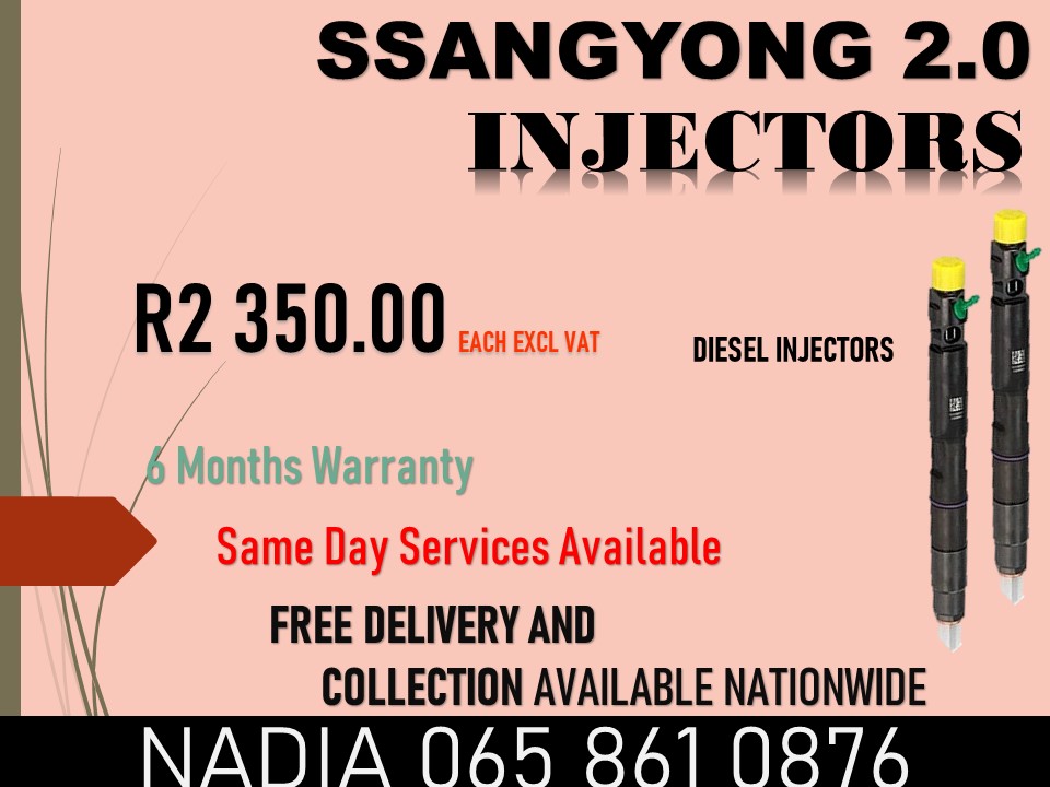 SSANGYONG 2.0 DIESEL INJECTORS FOR SALE - Private Seller SSANGYONG 2.0 DIESEL INJECTORS FOR SALE - Private Seller
