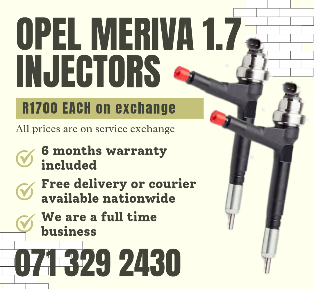 OPEL MERIVA 1.7 INJECTORS FOR SALE WITH WARRANTY ON