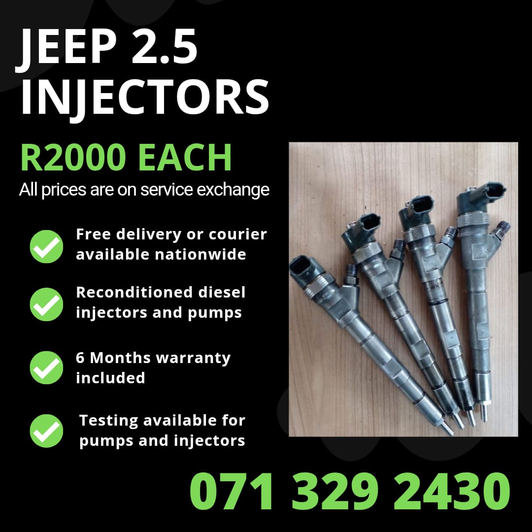 JEEP 2.5 INJECTORS FOR SALE WITH WARRANTY INCLUDED - Private Seller JEEP 2.5 INJECTORS FOR SALE WITH WARRANTY INCLUDED - Private Seller