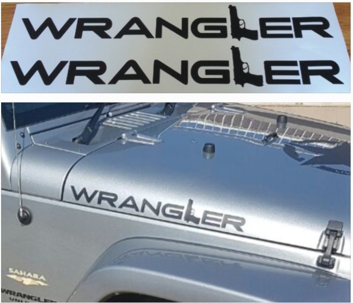 Jeep Wrangler bonnet side stickers decals vinyl graphics - Private Seller