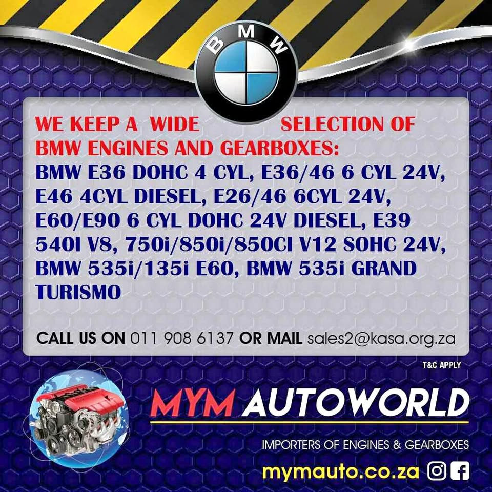 MYM AUTOWORLD LEADING IMPORTERS OF USED BMW ENGINES AND GEARBOXES - Private Seller MYM AUTOWORLD LEADING IMPORTERS OF USED BMW ENGINES AND GEARBOXES - Private Seller