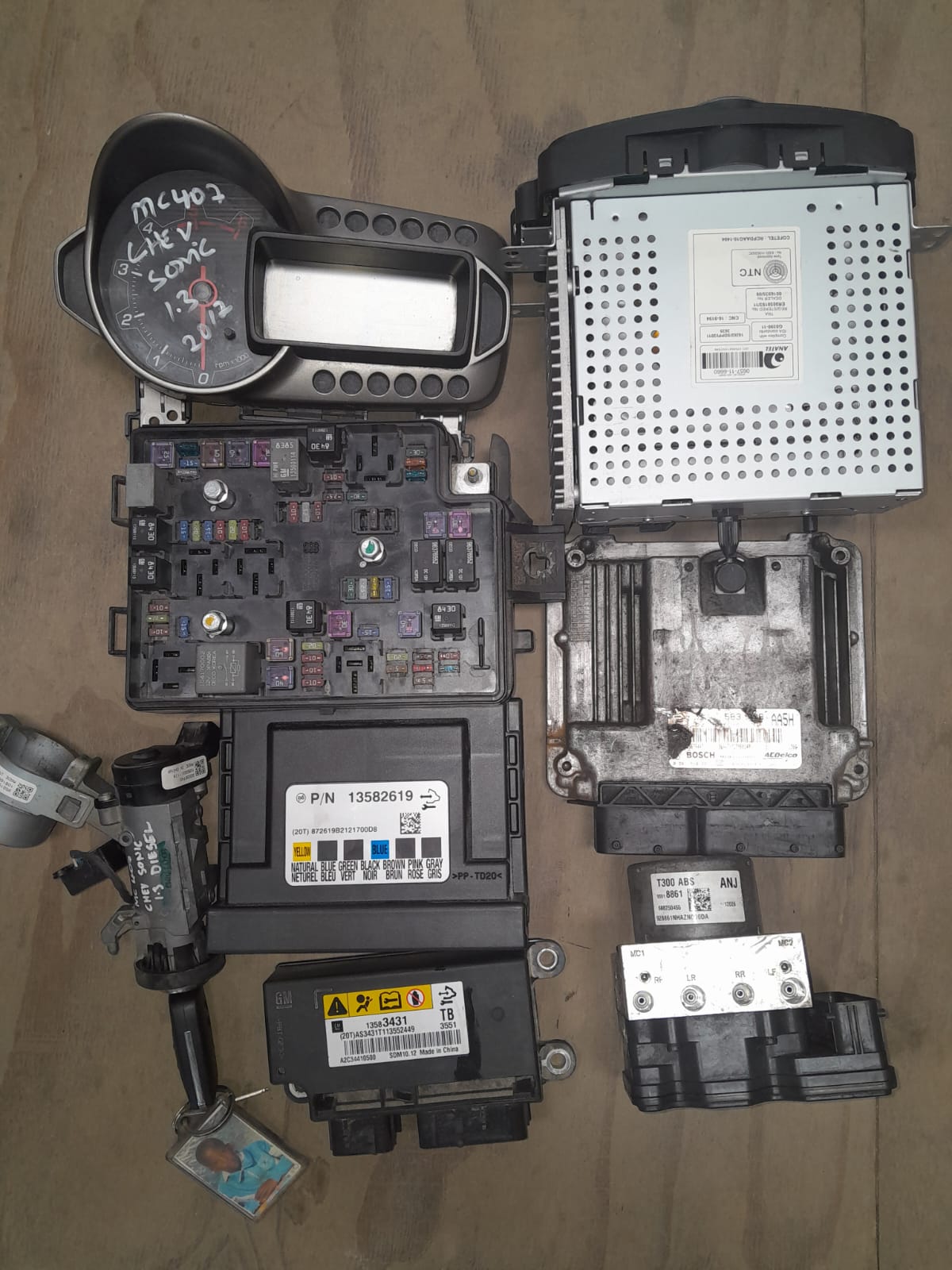 CHEVROLET SONIC 1.3 COMPLETE LOCKSET MANAUL (Z13D ENGINE) FOR SALE - Private Seller
