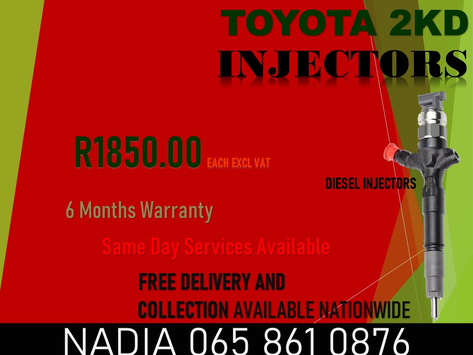 2KD TOYOTA DIESEL INJECTORS FOR SALE OR TO RECON WITH WARRANTY - Private Seller 2KD TOYOTA DIESEL INJECTORS FOR SALE OR TO RECON WITH WARRANTY - Private Seller