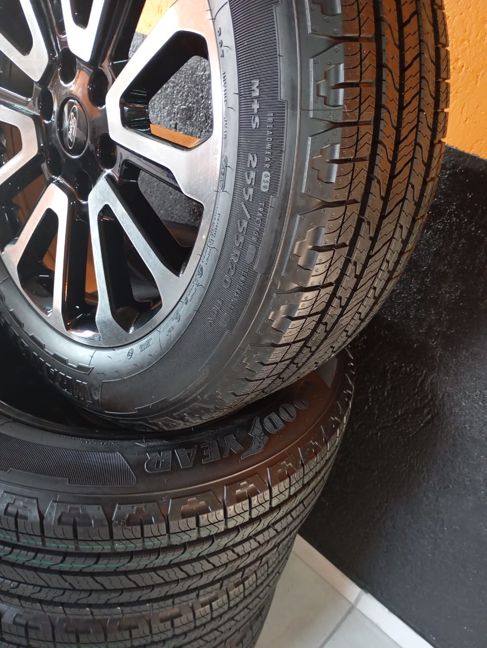 20" Original set of Ford rims with new Goodyear wrangler tyres available now - Private Seller