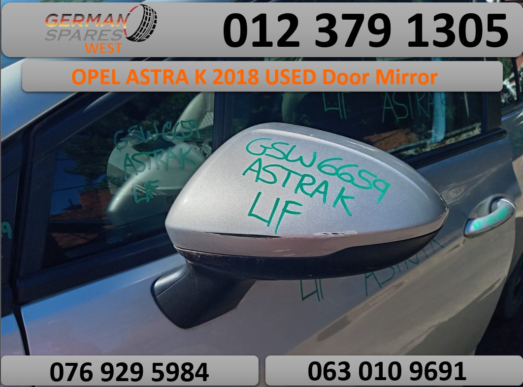 OPEL ASTRA K 2018 USED DOOR MIRROR FOR SALE - Private Seller OPEL ASTRA K 2018 USED DOOR MIRROR FOR SALE - Private Seller
