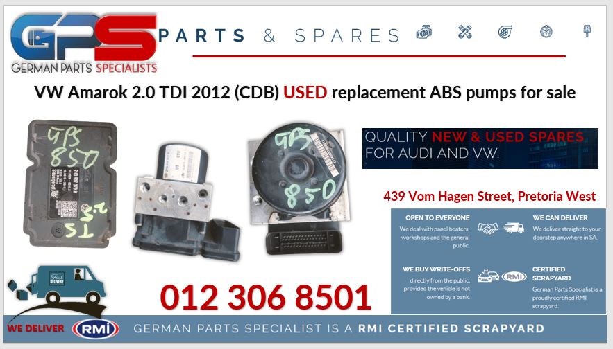 VW Amarok 2.0TDI 2012 (CDB) used replacement ABS pumps for sale - Private Seller VW Amarok 2.0TDI 2012 (CDB) used replacement ABS pumps for sale - Private Seller