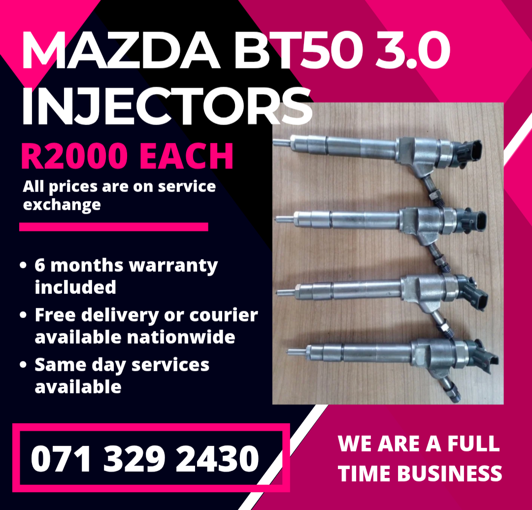 MAZDA BT50 3.0 DIESEL INJECTORS FOR SALE WITH WARRANTY - Private Seller MAZDA BT50 3.0 DIESEL INJECTORS FOR SALE WITH WARRANTY - Private Seller