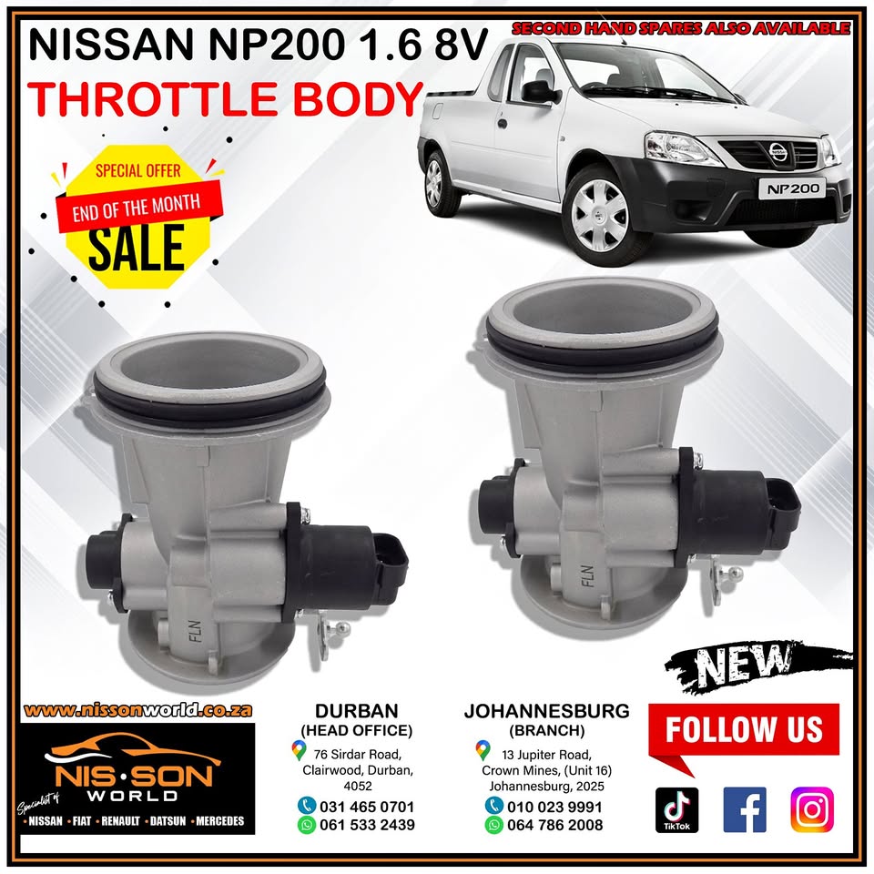 Nissan NP200 1.6 8V Throttle Body - Private Seller