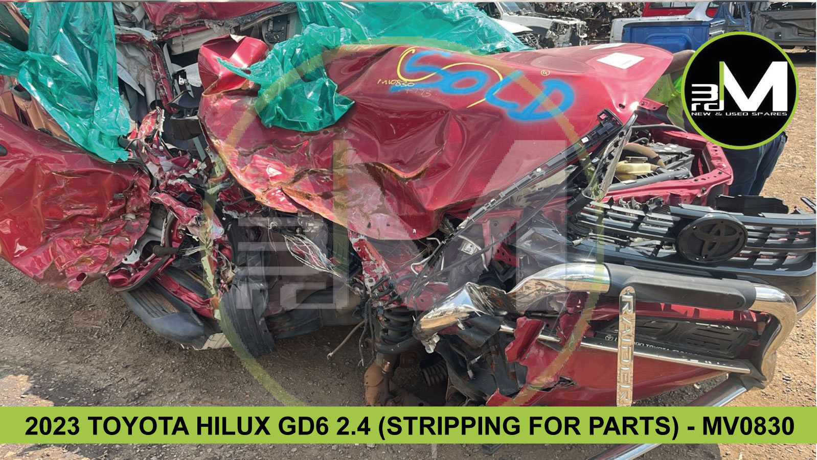 2023 TOYOTA HILUX GD6 2.4 (STRIPPING FOR PARTS) - MV0830 - Private Seller 2023 TOYOTA HILUX GD6 2.4 (STRIPPING FOR PARTS) - MV0830 - Private Seller