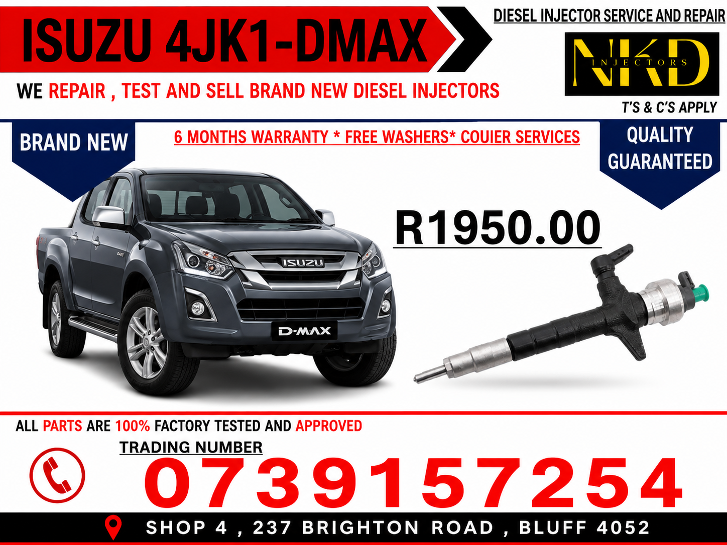 DMAX INJECTORS - ON SALE -REPAIR -WARRANTY - Private Seller DMAX INJECTORS - ON SALE -REPAIR -WARRANTY - Private Seller