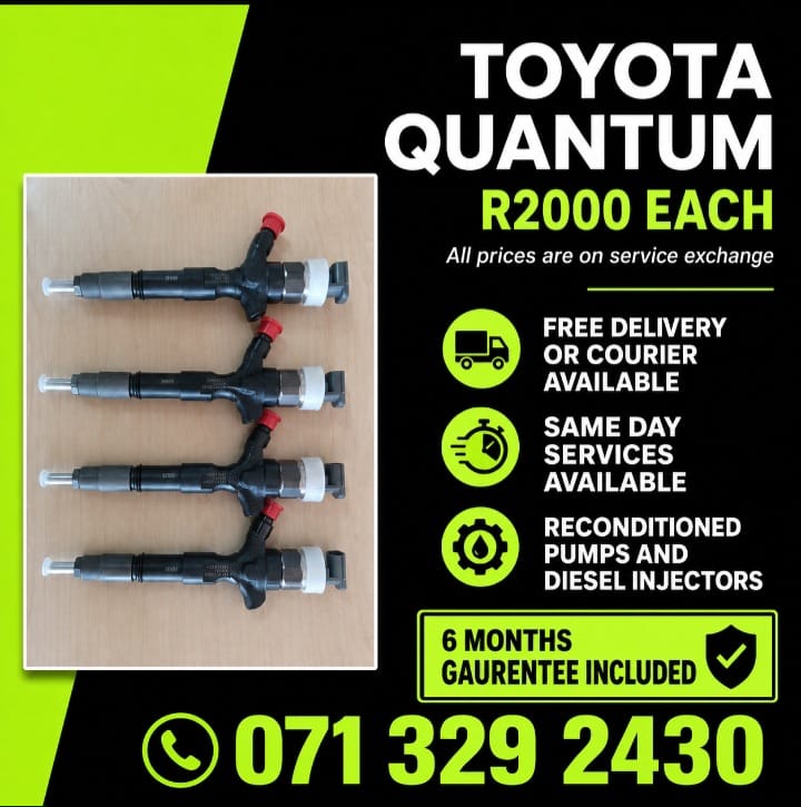 TOYOTA INJECTORS FOR SALE WITH WARRANTY INCLUDED - Private Seller TOYOTA INJECTORS FOR SALE WITH WARRANTY INCLUDED - Private Seller