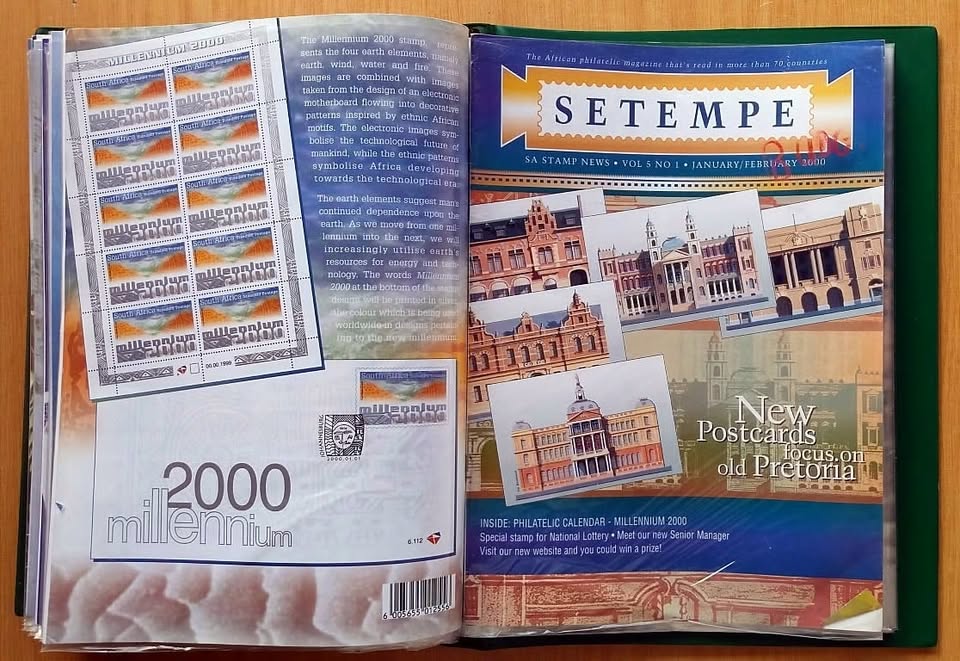 Setempe South African stamp booklet file..