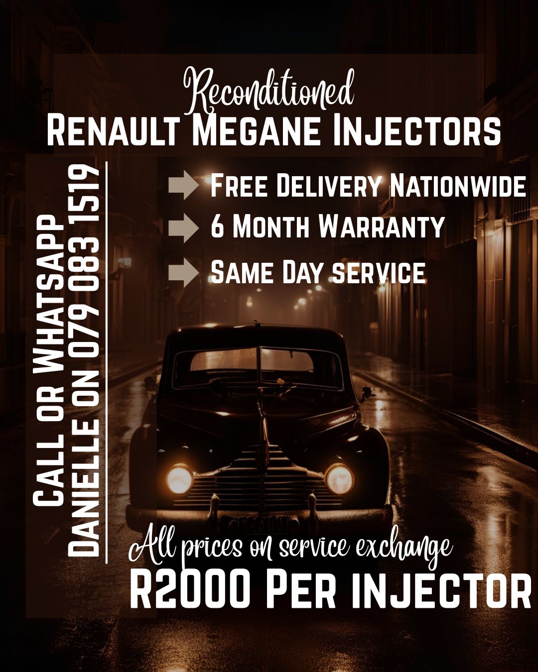RENAULT MEGANE INJECTORS FOR SALE WITH WARRANTY INCLUDED - Private Seller RENAULT MEGANE INJECTORS FOR SALE WITH WARRANTY INCLUDED - Private Seller