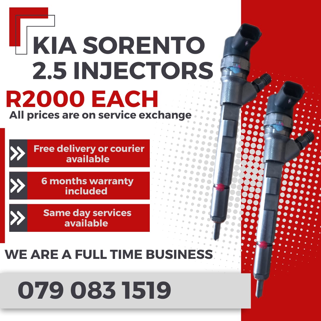 KIA SORENTO 2.5 INJECTORS FOR SALE WITH WARRANTY - Private Seller