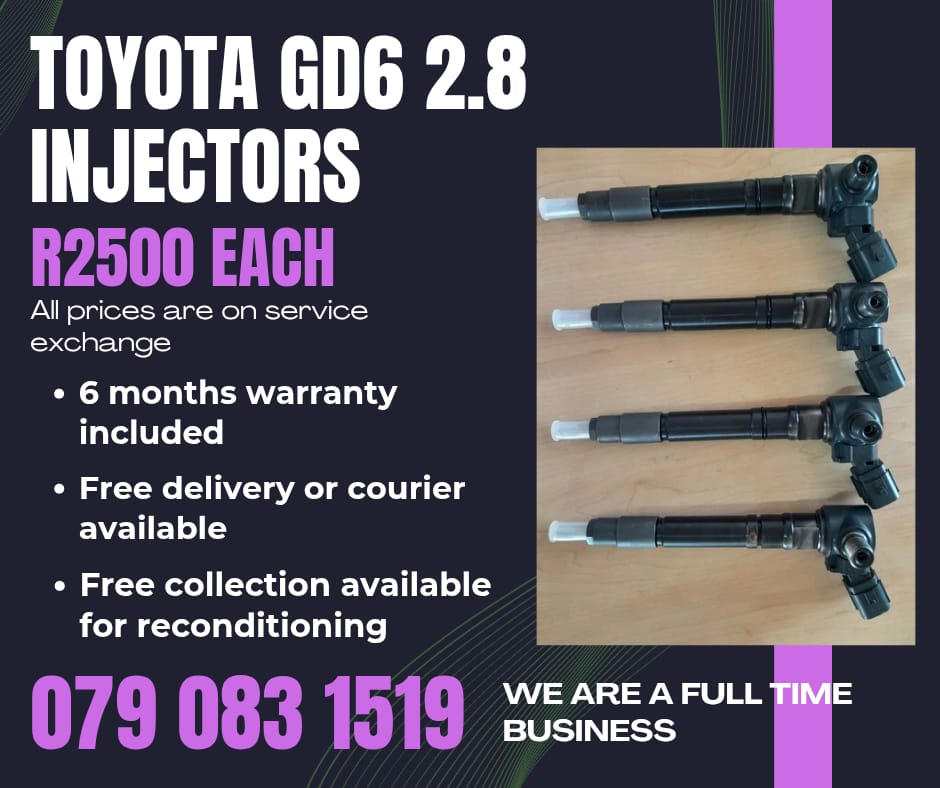 TOYOTA GD6 INJECTORS FOR SALE WITH WARRANTY - Private Seller TOYOTA GD6 INJECTORS FOR SALE WITH WARRANTY - Private Seller