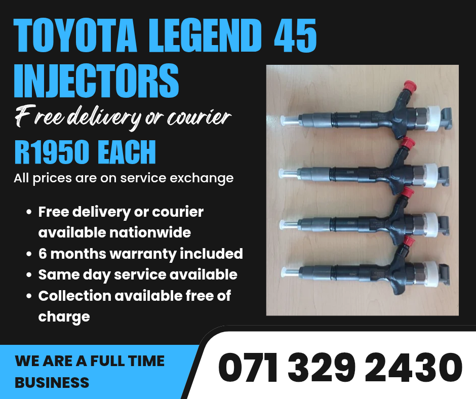 TOYOTA LEGEND 45 INJECTORS FOR SALE WITH WARRANTY - Private Seller TOYOTA LEGEND 45 INJECTORS FOR SALE WITH WARRANTY - Private Seller