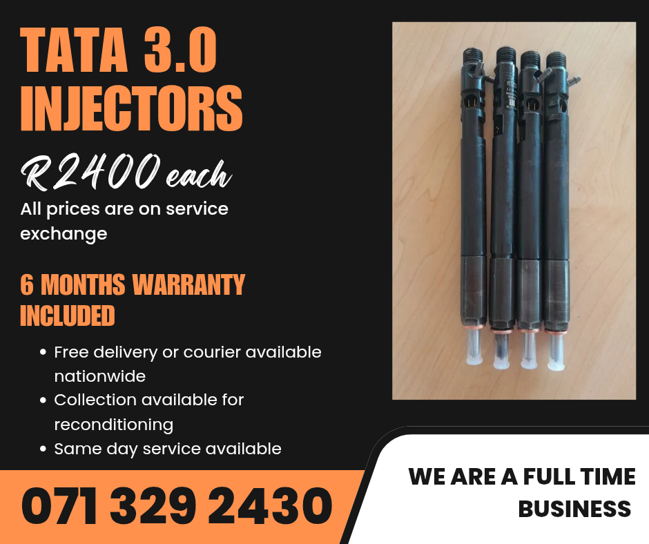 TATA 3.0 INJECTORS FOR SALE WITH WARRANTY INCLUDED - Private Seller TATA 3.0 INJECTORS FOR SALE WITH WARRANTY INCLUDED - Private Seller