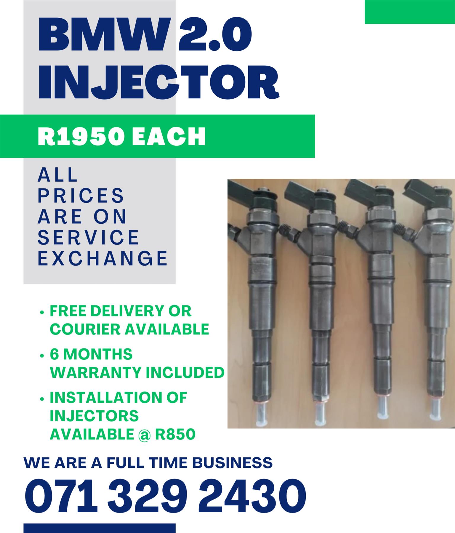 BMW 2.0 INJECTORS FOR SALE WITH WARRANTY - Private Seller BMW 2.0 INJECTORS FOR SALE WITH WARRANTY - Private Seller