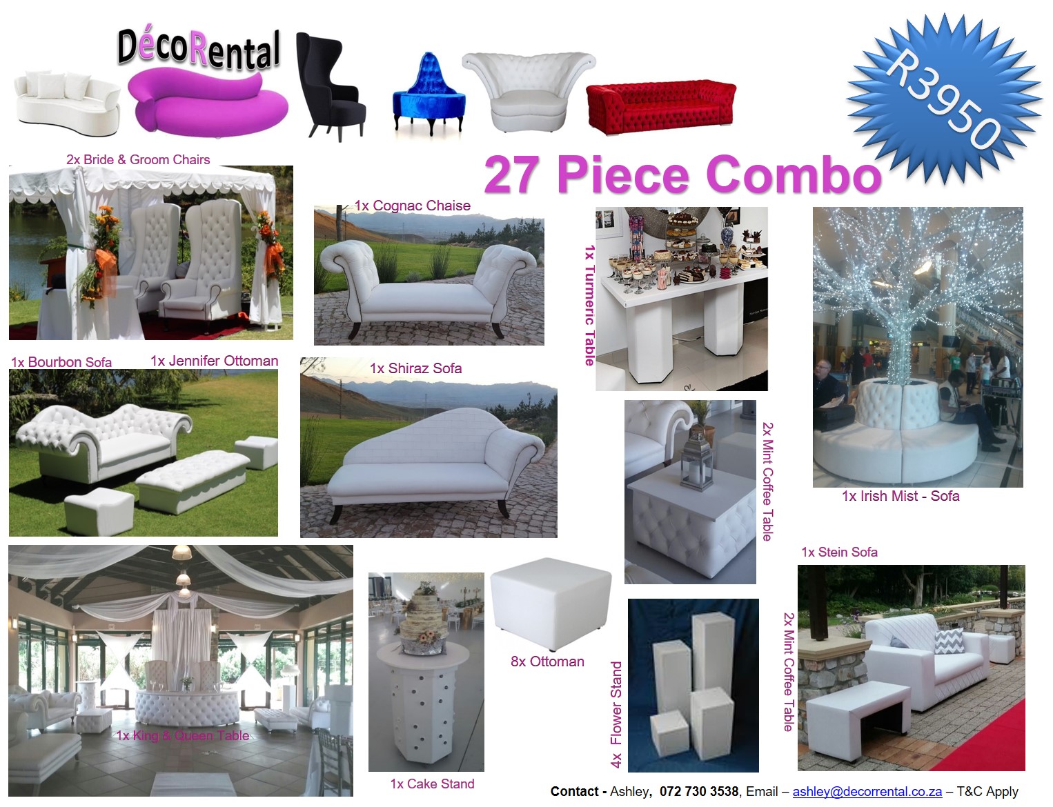 Bride and Groom Chairs / Furniture 
