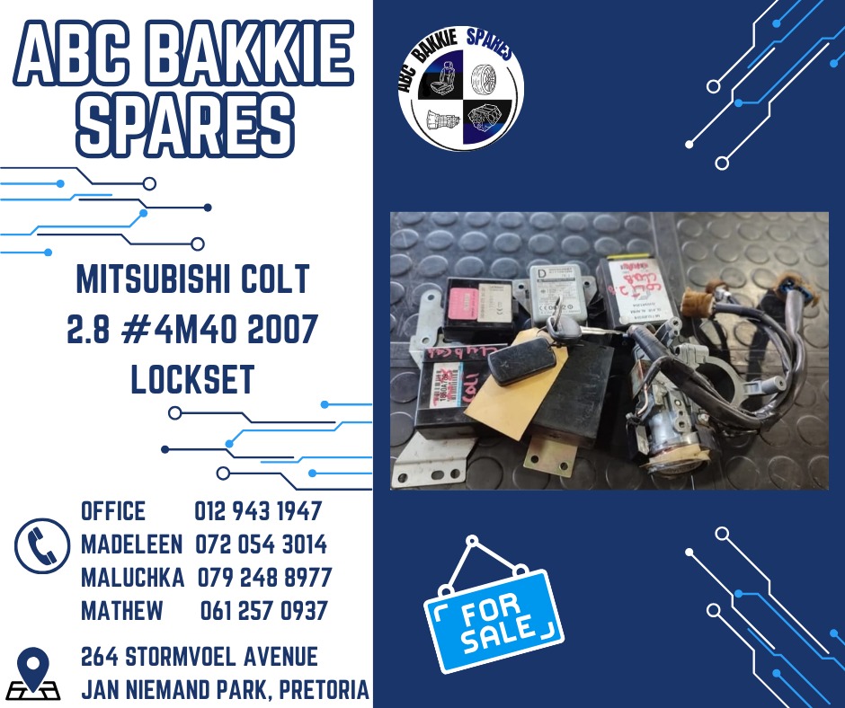 Mitsubishi Colt 2.8 4M40 2007 lockset - Private Seller Mitsubishi Colt 2.8 4M40 2007 lockset - Private Seller