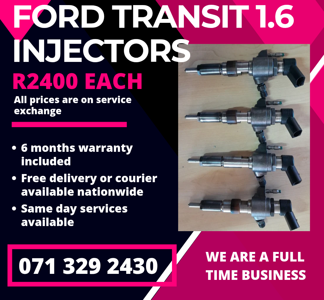 FORD TRANSIT 1.6 INJECTORS FOR SALE WITH WARRANTY