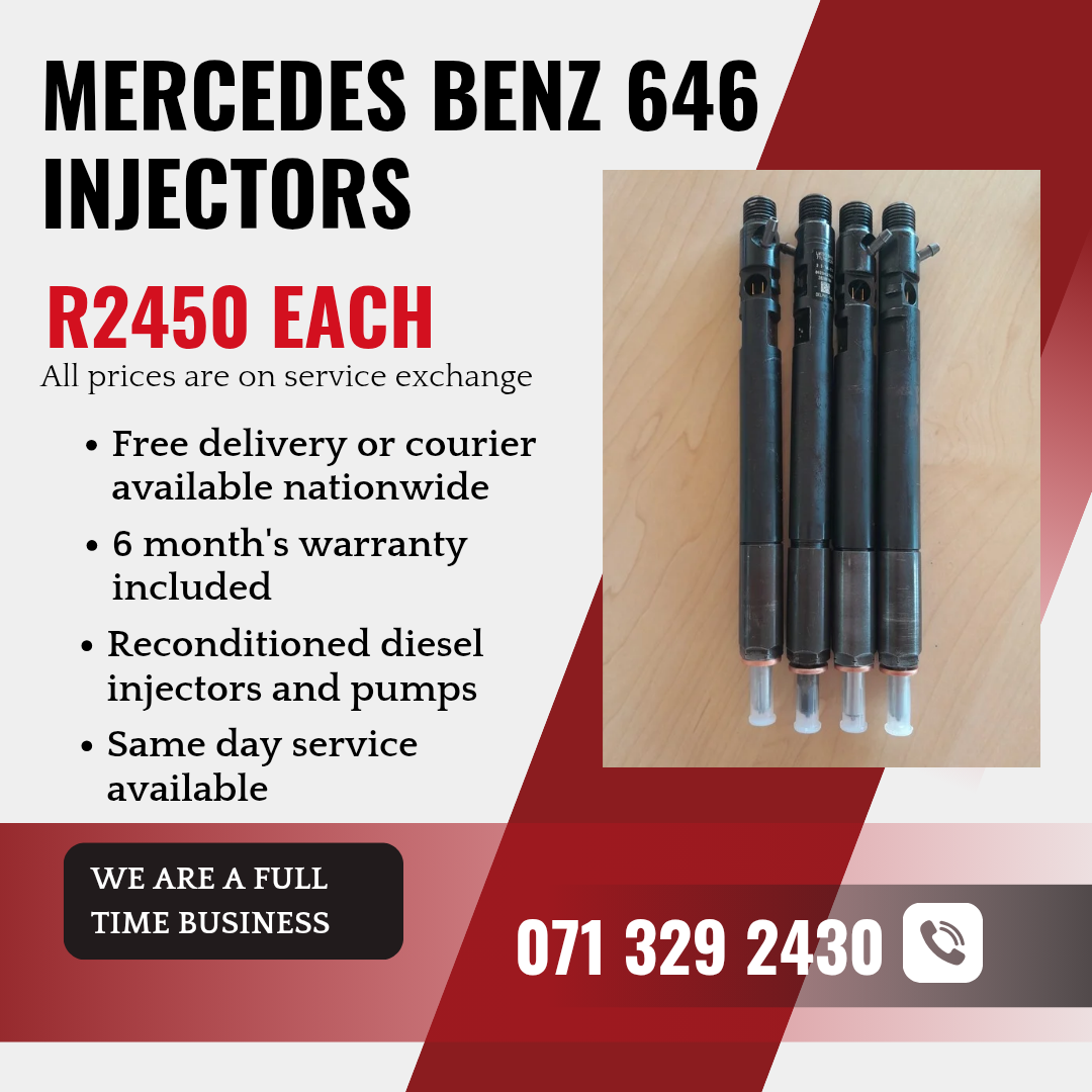 MERCEDES BENZ 646 INJECTORS FOR SALE WITH WARRANTY INCLUDED - Private Seller MERCEDES BENZ 646 INJECTORS FOR SALE WITH WARRANTY INCLUDED - Private Seller