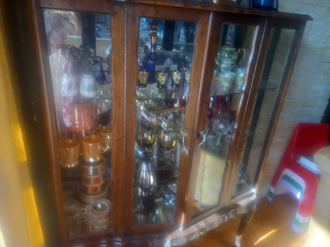 Antique Glass Display Cupboard