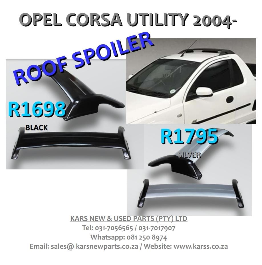 Roof Spoiler - Opel Corsa Utility 2004 - Private Seller Roof Spoiler - Opel Corsa Utility 2004 - Private Seller