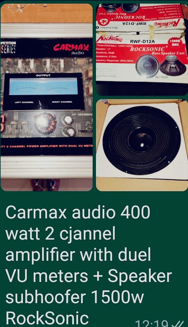Amplifier + Rocksonic Subhoofer
