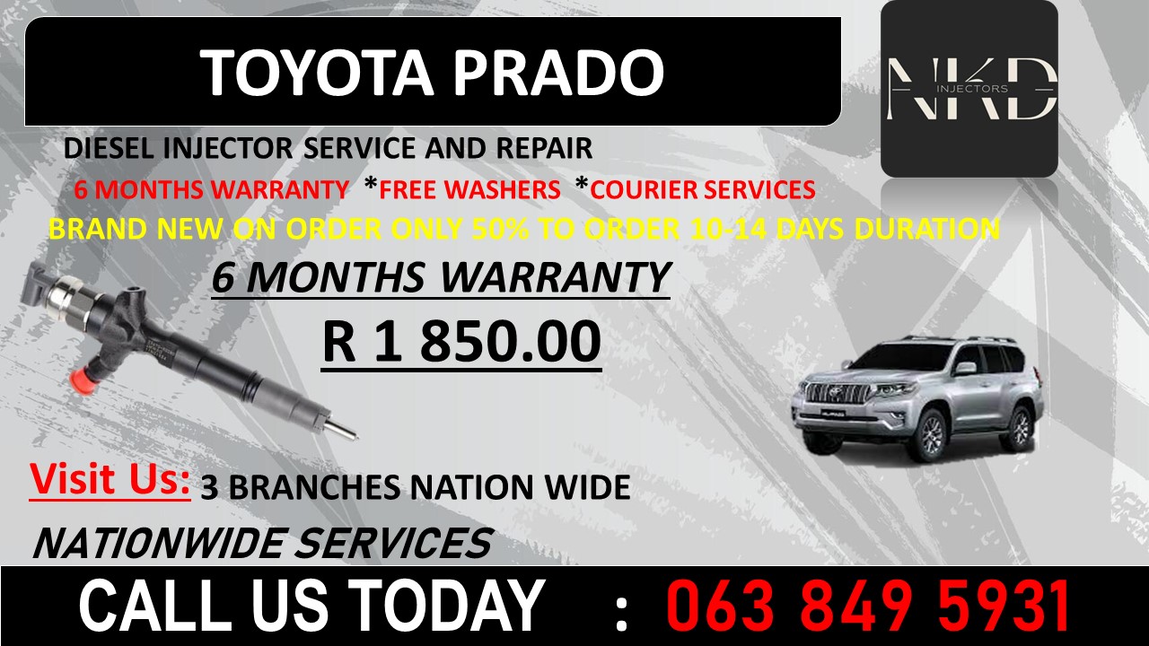TOYOTA PRADO DIESEL INJECTORS BLUFF KWAZULU NATAL - Private Seller TOYOTA PRADO DIESEL INJECTORS BLUFF KWAZULU NATAL - Private Seller