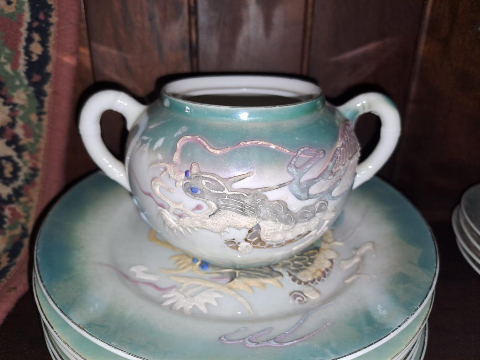 Antique Chinese tea and cake set for sale open to offers.