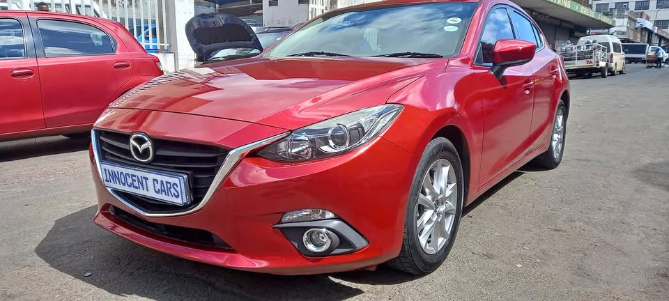 2016 MAZDA 3 1.6 DYNAMIC PETROL, AUTOMATIC TRANSMISSION, RED COLOUR, MILEAGE 80000KM